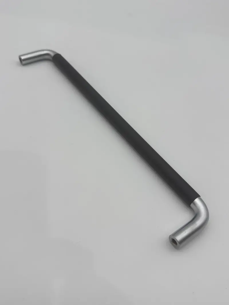 Davies Molding Ss-10.235.28: 235 Mm Center-To-Center Steel Handle With Rounded Ends And Plastic Cover 1