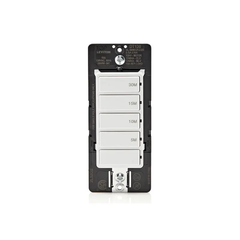 Decora In-Wall Countdown Timer Switch – 30-Minute Auto-Off, 15A 1