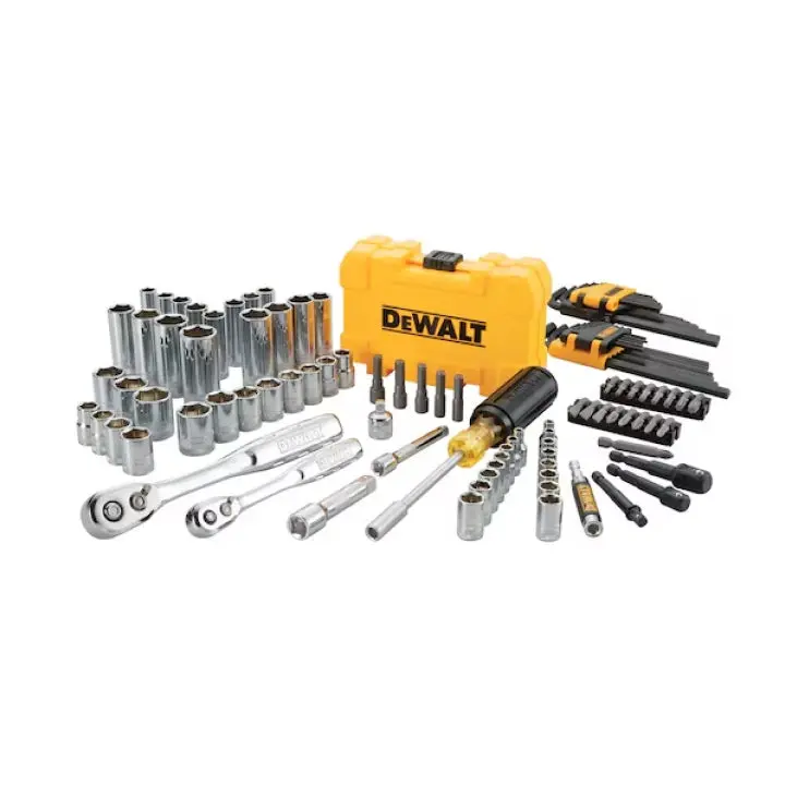Dewalt 108-Piece Mechanics Tool Set – Includes 1/4" And 3/8" Drive Ratchets, Sockets & Accessories 1