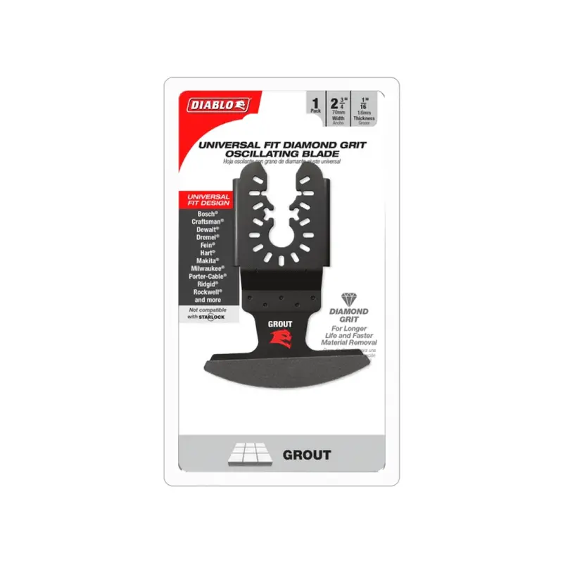 Diamond-Grit Universal Oscillating Blade For Grout And Mortar Removal 1