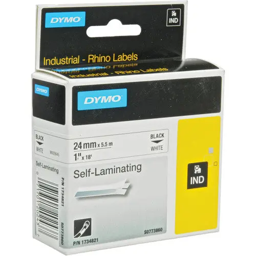 Dymo 1" White Self-Laminating Label Roll – Model 1734821 1