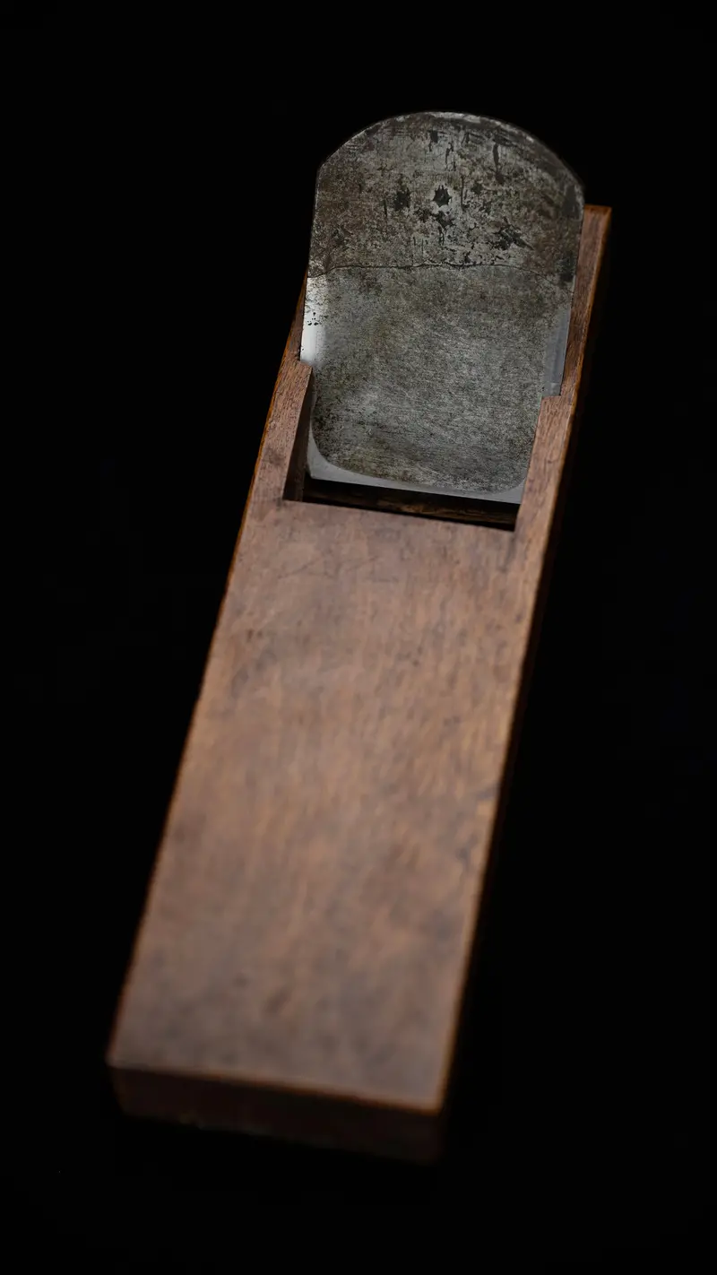 Early Showa Period Hira-Ganna Smoothing Plane – 70Mm Vintage Craft 1
