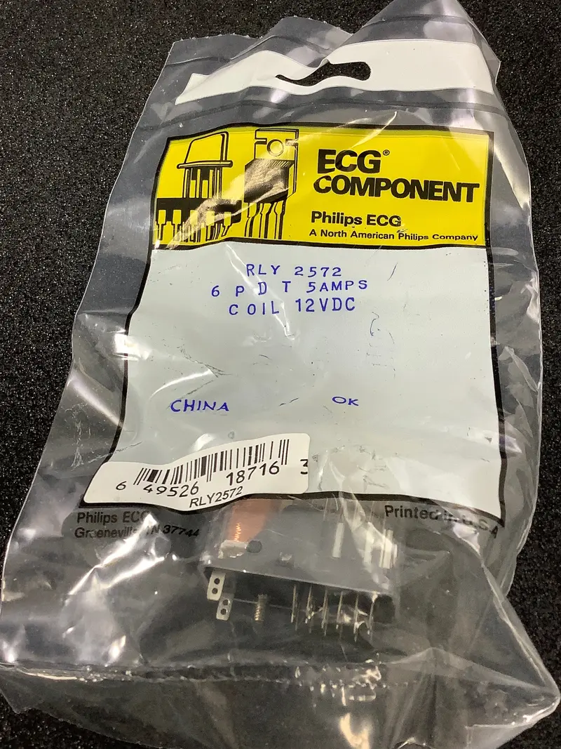 Ecg Rly2572 6Pdt 12Vdc Latching Relay — 5 A Contact Rating 1