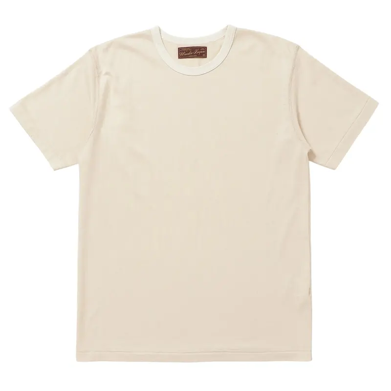 Ecru Crewneck T-Shirt – Ultimate Pima Cotton From Tsuriami 1