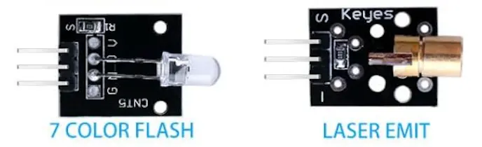 Elegoo Multi-Color Flashing Led And Laser Diode Starter Kit For Arduino 1