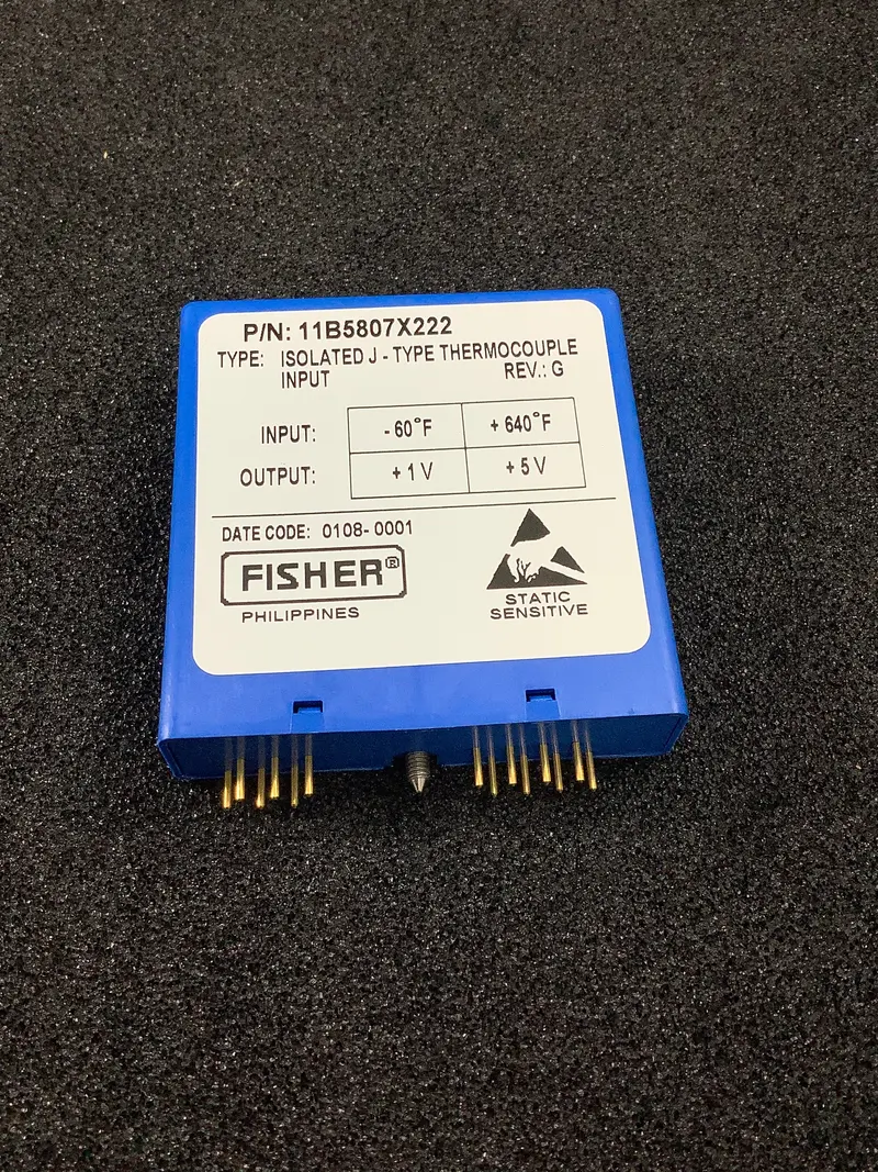 Fisher 11B5807X222 Isolated J-Type Thermocouple Sensor – Industrial Temperature Monitoring 1