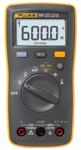 Fluke 107 Compact Digital Multimeter For Electricians 1