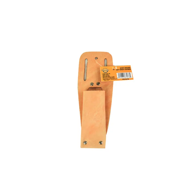 Genuine Leather Knife Holder – Wall-Mounted Or Countertop Blade Storage Sleeve 1