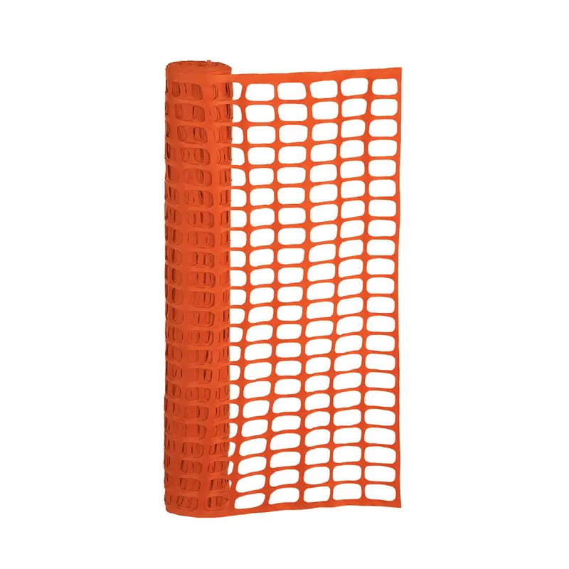 Heavy-Duty Orange Warning Barrier Fence – 4 Ft × 50 Ft Oval Mesh Safety Enclosure 1
