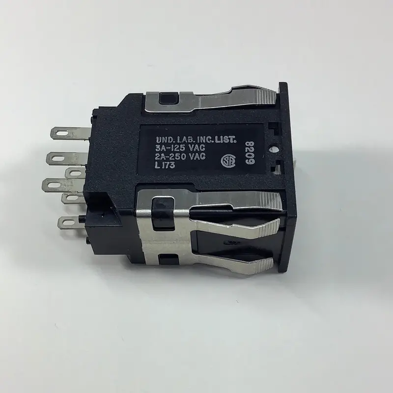 Honeywell Aml24Eba2Ac05 Dpdt Momentary Rocker Switch – On-Off-On, Silver Contacts, Snap-In Mount 1