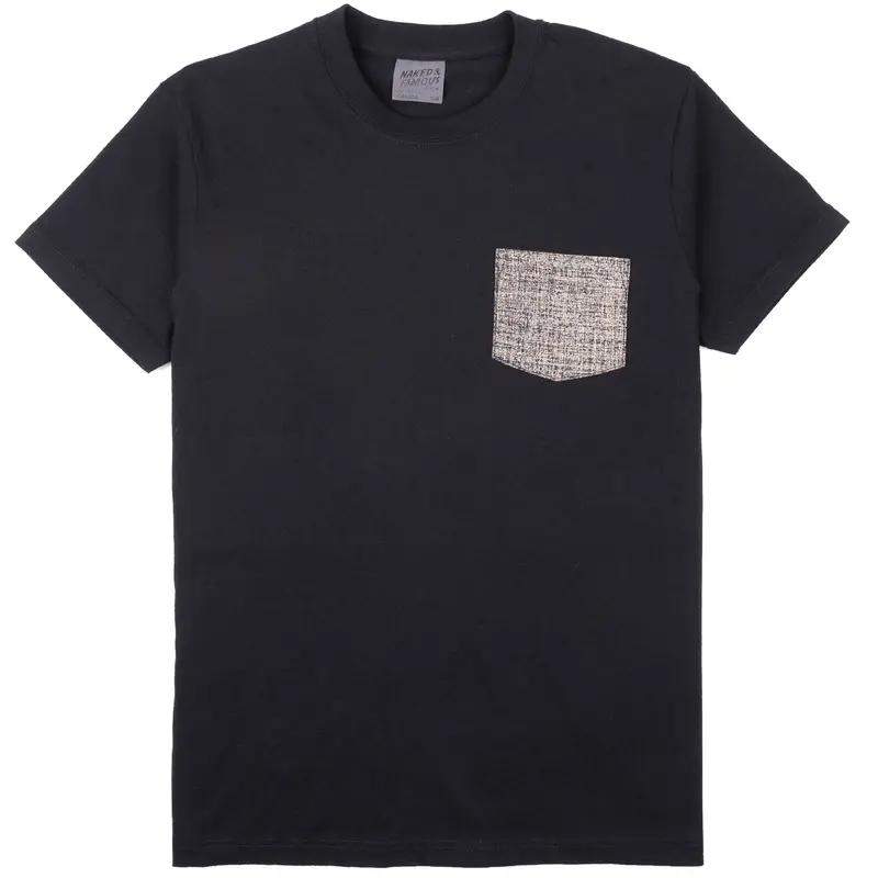 Indigo Kimono Scramble Pocket T-Shirt 1