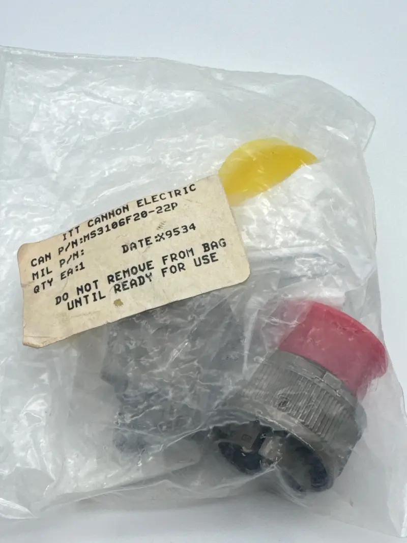 Itt Cannon Ms3106F20-22P: 6-Position Mil-Spec Circular Connector 1