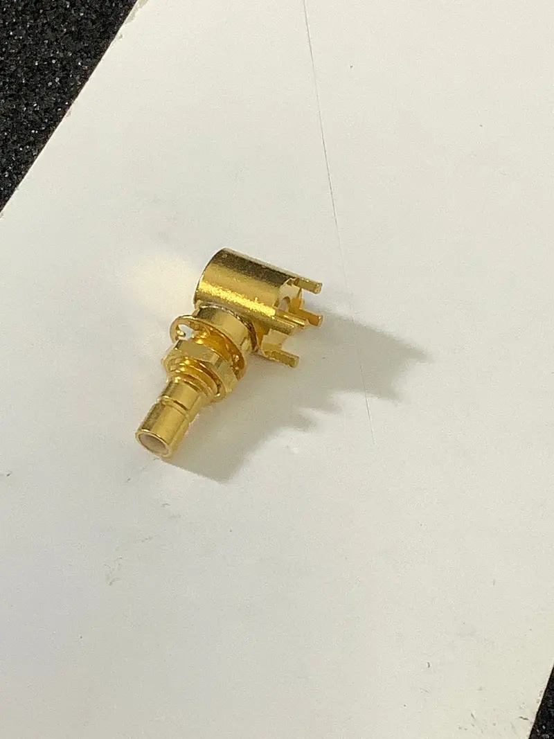 Johnson Smb Right-Angle Bulkhead Jack Assembly – Pcb Mount 1