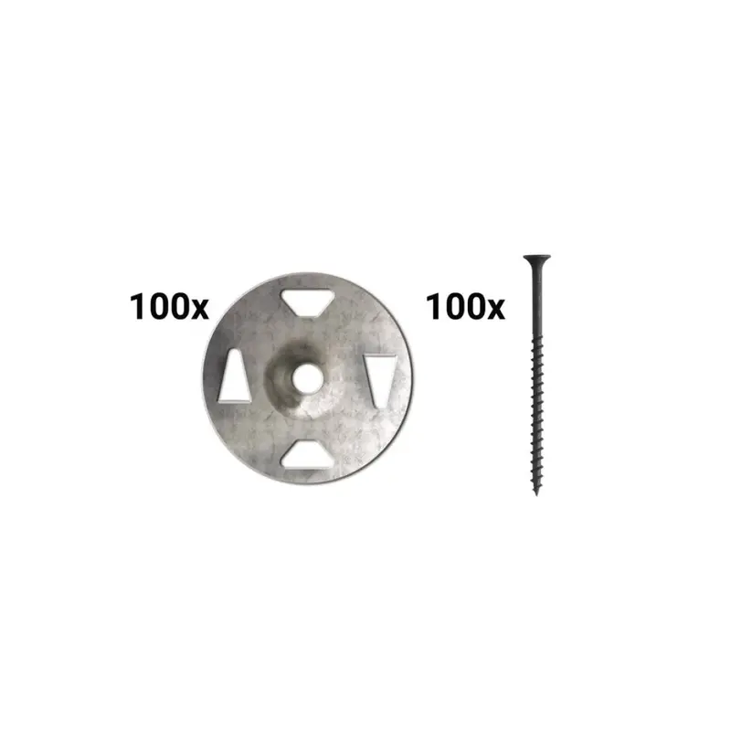 Kerdi-Board Installation Screws With Washers – 1-5/8" Length, 100-Piece Kit 1
