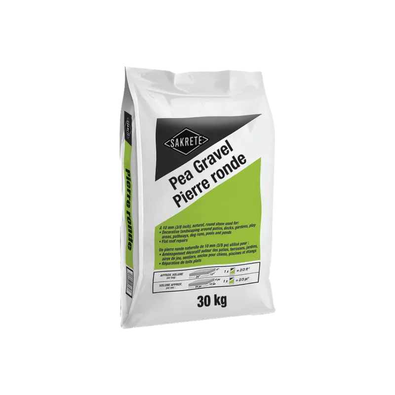 King Premium Pea Gravel – Natural Round Landscape Stone, 1/4" To 3/8" Size 1