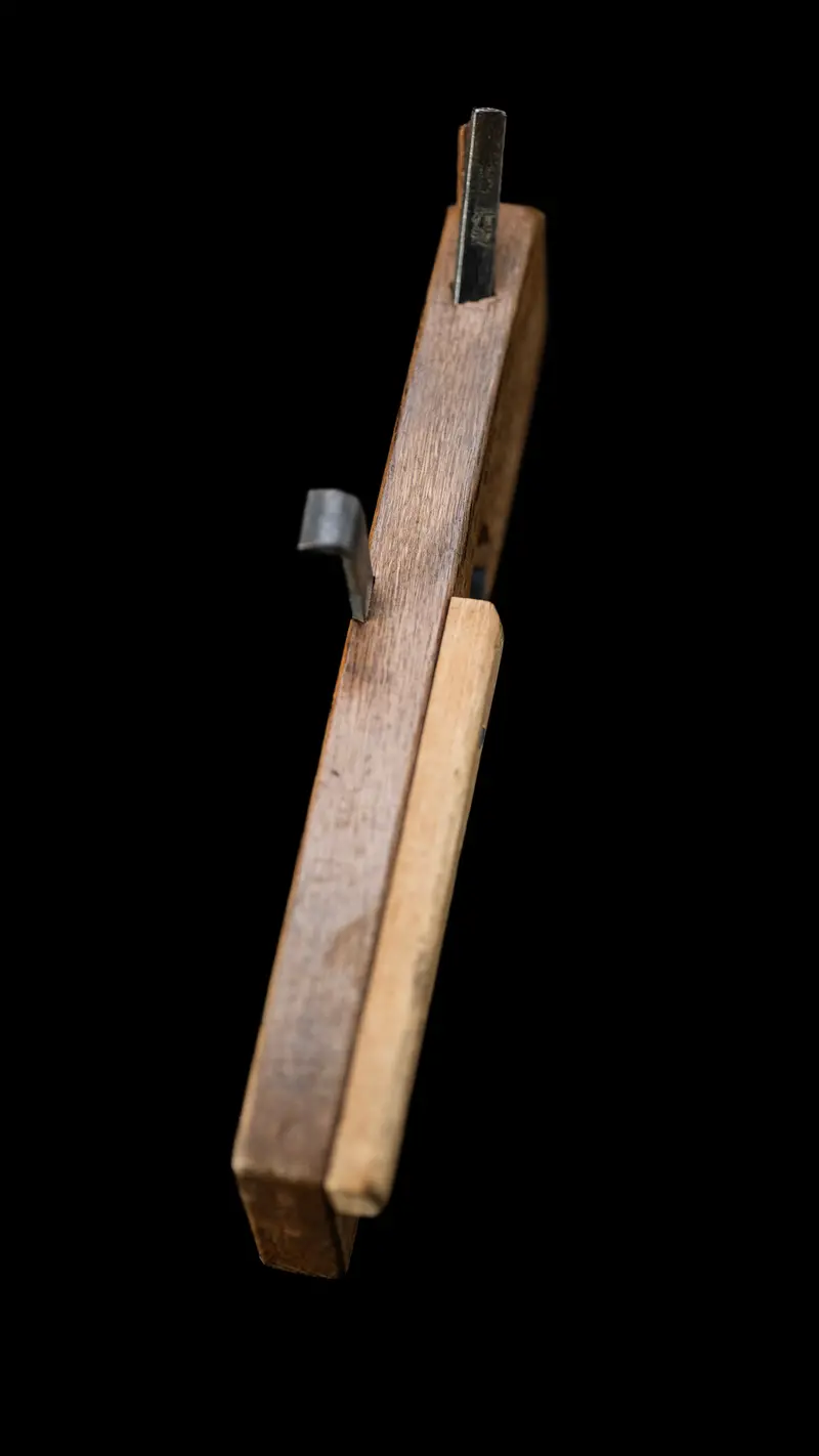 Kushi-Gata-Shakuri-Kanna 21Mm Japanese Rabbet And Plow Plane By Yukichika 1