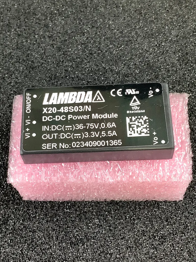 Lambda X20-48S03/N – High-Density Dc/Dc Converter – 36–75 V Input, 3.3 V / 5.5 A Output 1