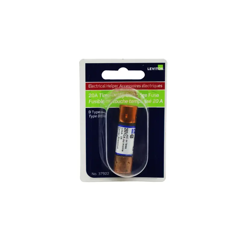 Leviton 37922-741 Cartridge Fuse – 20 Amp, 250 Volt 1