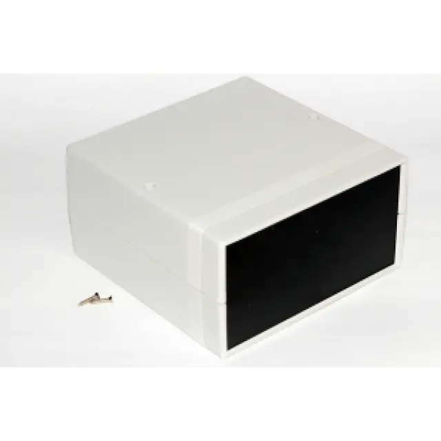 Low-Profile Plastic Enclosure – 6.3" X 6.3" X 3.38" 1
