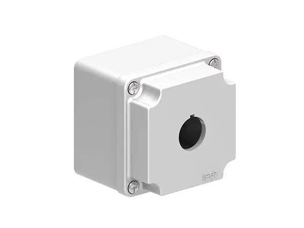 Lpzm1A8 Grey Single-Hole Metal Control Station Enclosure 1