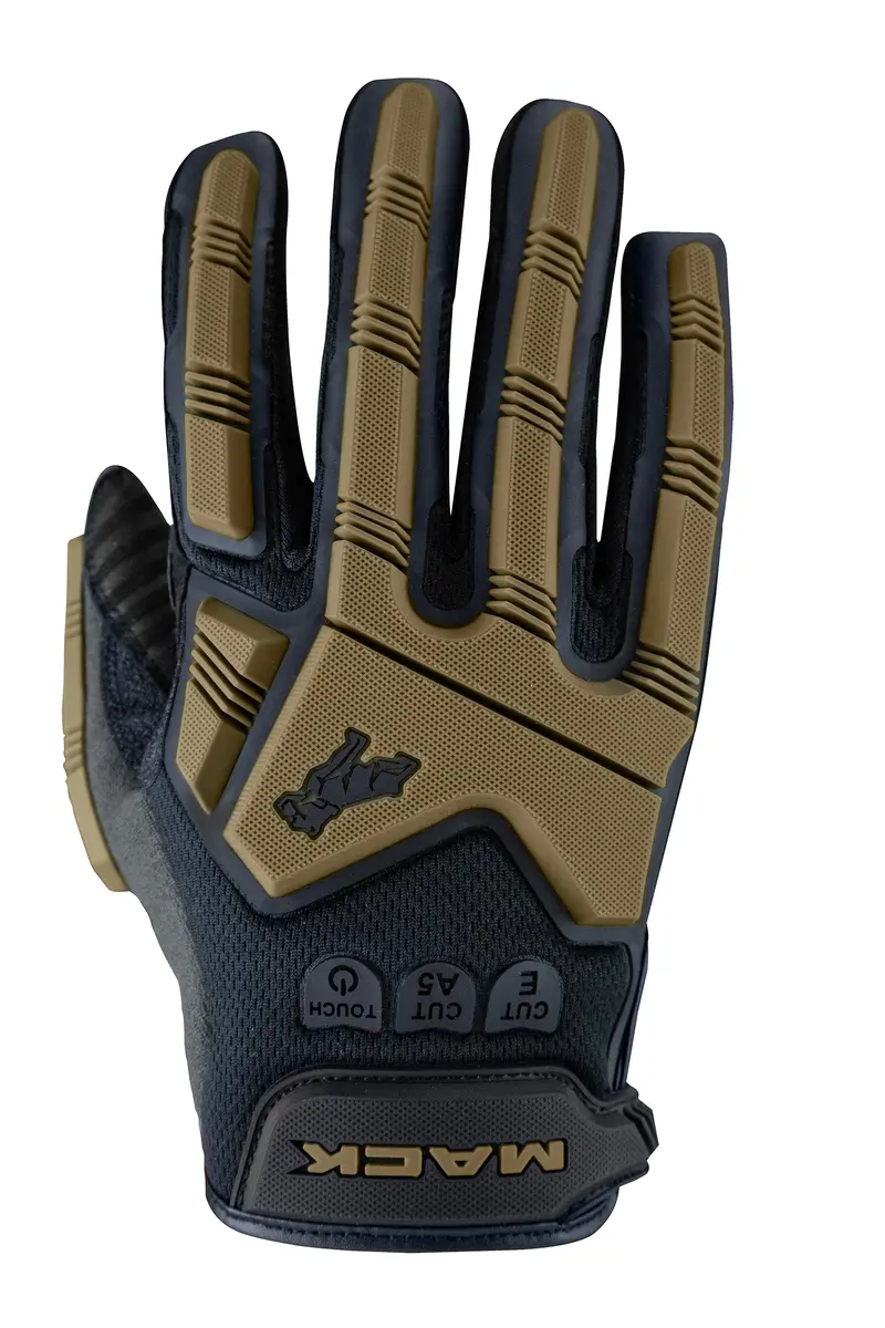 Mack Mechanics Tech Impact-Resistant Work Gloves – Black & Gold, Size M (8) 1