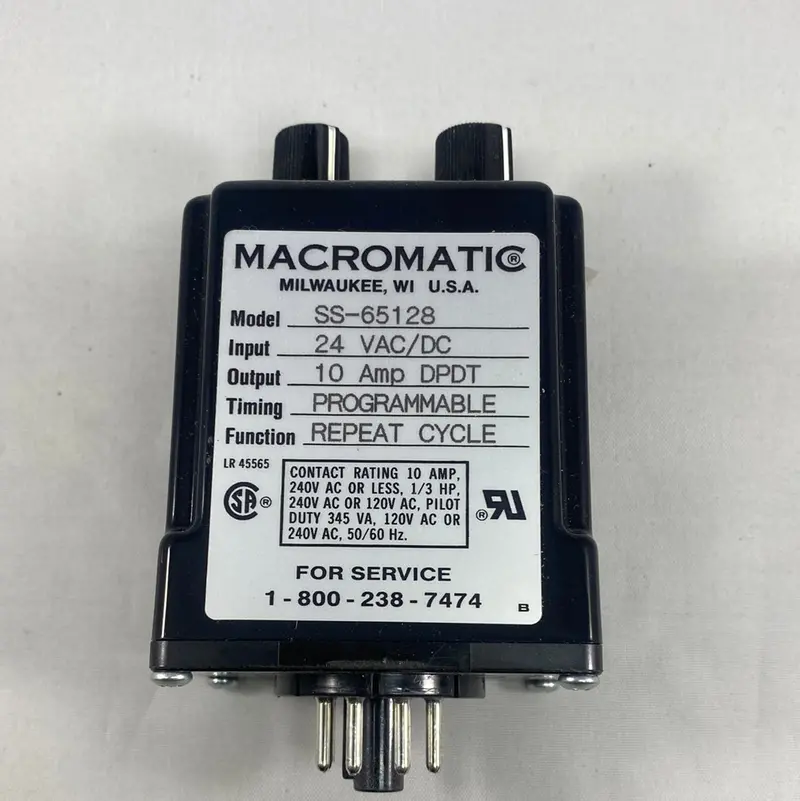Macromatic Ss-65128 Programmable Repeat Cycle Timer Relay 1