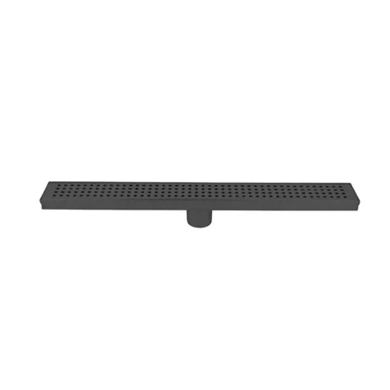 Matte Black Slot-Style Linear Shower Drain, 2-Inch Depth, 24" × 2-3/4" × 2-3/4" – Model 188091 1