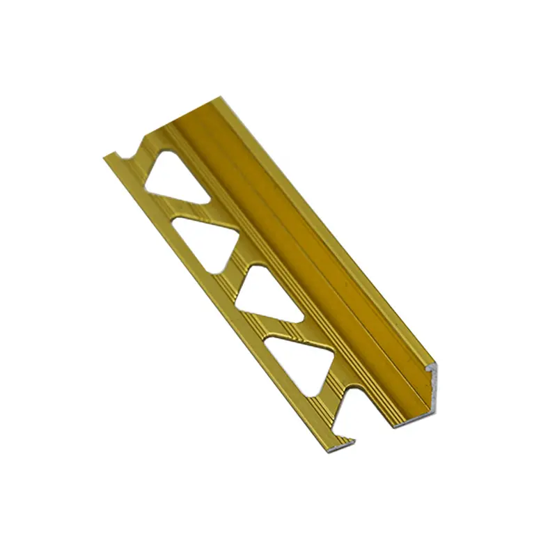 Matte Gold 3/8-Inch Aluminum Tile Edge Trim 1