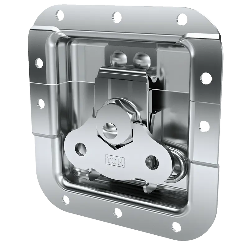 Medium Recessed Twist Catch – 1" Offset + Kick-Out Spring Activation 1