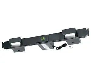 Middle Atlantic Mda-Lt2T1P Rackmount Decora Panel – Preconfigured With Two Retractable Led Lights And Digital Temperature Display 1
