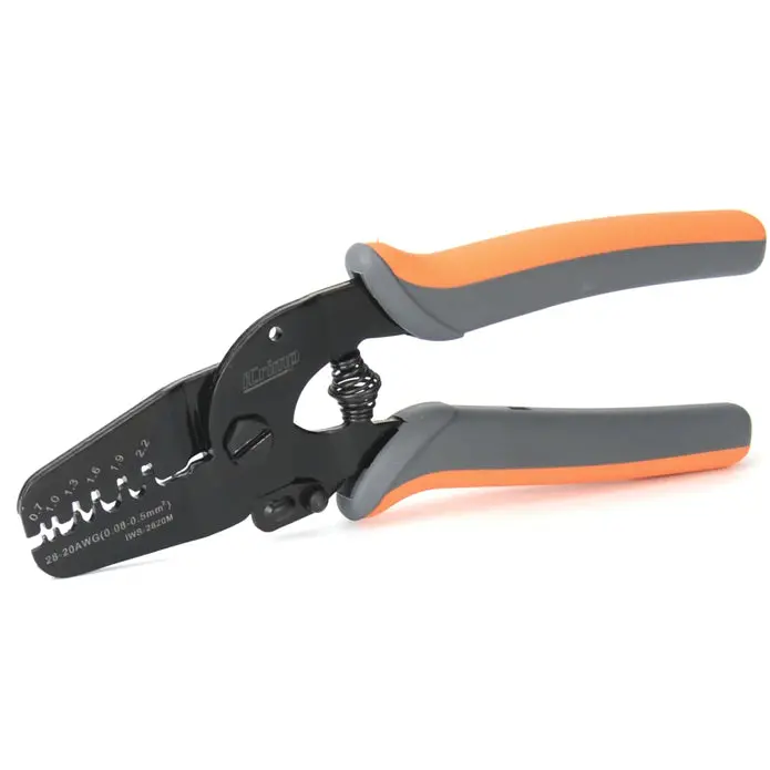 Mini Micro Open-Barrel Crimper – Optimized For Awg 20–28 (Jam, Molex, Tyco, Jst) 1