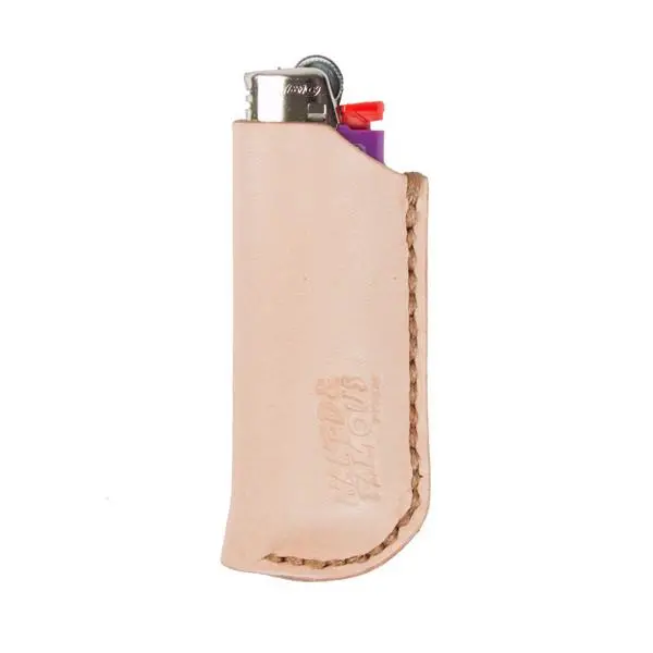 Natural Tan Leather Lighter Pouch For Everyday Carry 1