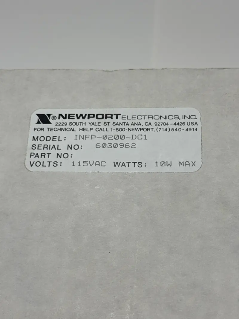 Newport Infp-0200-Dc1 Process Panel Meter For Industrial Applications 1