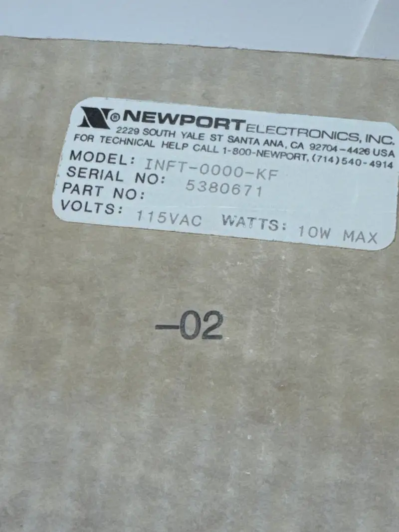 Newport Inft-0000-Kf Infinity Series Thermocouple Input Meter 1