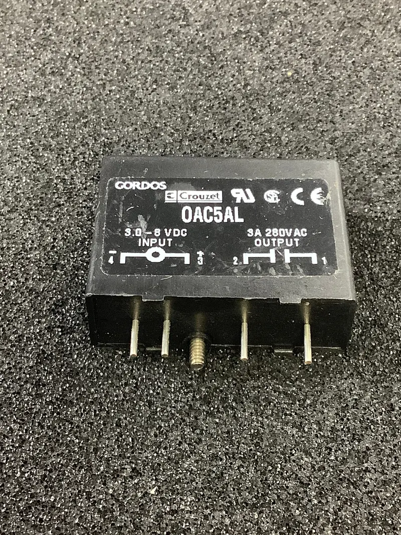 Oac5Al Gordos Isolated I/O Module – 3–8Vdc Input, 3A/280Vac Output 1