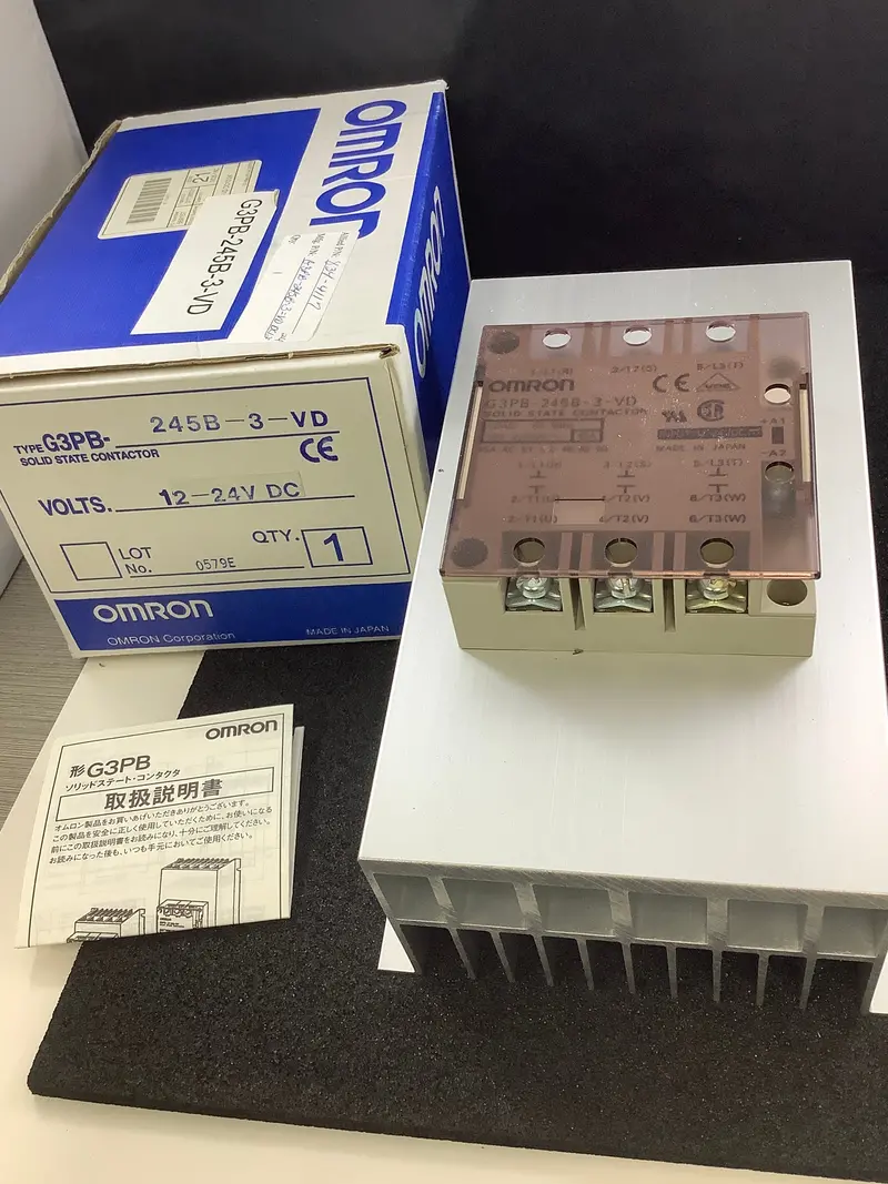 Omron G3Pb-245B-3-Vd Solid-State Relay – 75–264 Vac Input, 45 A Output, Zero-Crossing Switching 1