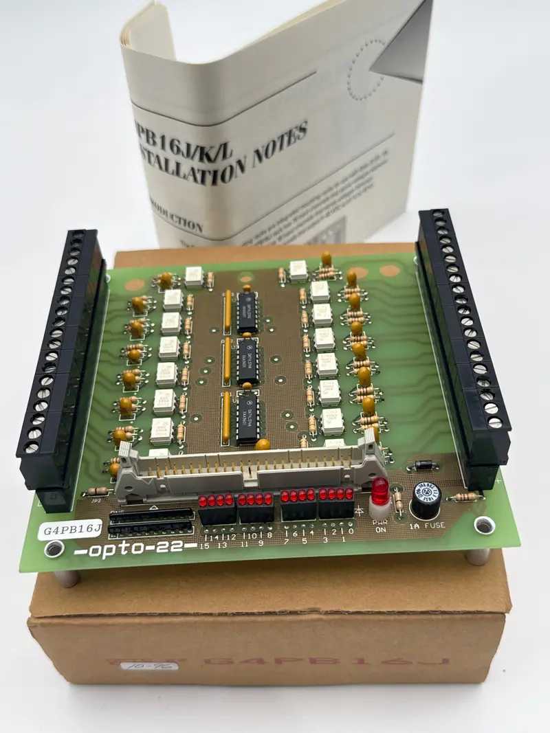 Opto 22 G4Pb16J: 16-Channel Dc Input Module (4–16 Vdc) With Integral Rack Mount 1
