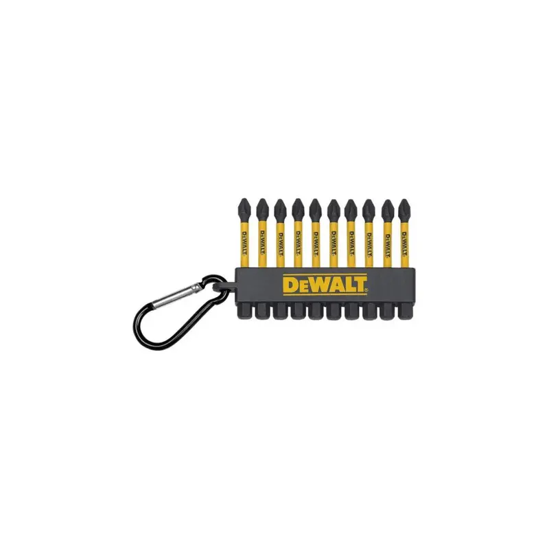 Phillips #2 Carabiner Clip Bit Pack – 10-Piece, Portable Screwdriver Bit Organizer 1