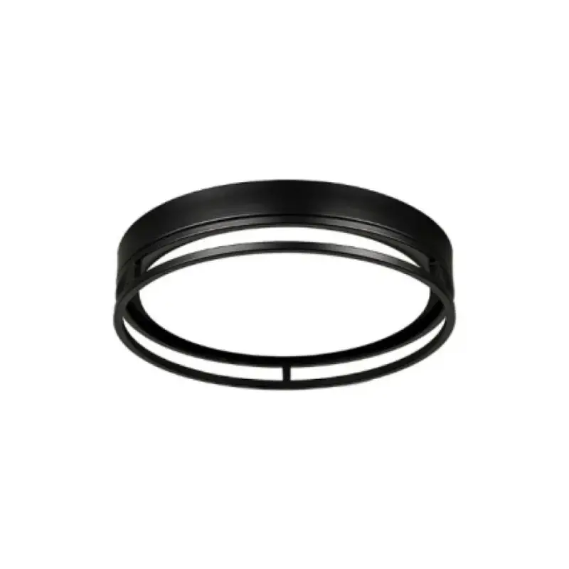 Pl-Lf132B13-Bk Ceiling Light Fixture – Sleek Black Round Flush Mount 1