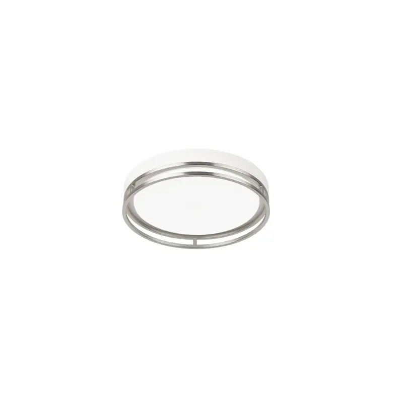 Pl-Lf132B13-Whn White Housing With Walnut Accent Ceiling Light 1