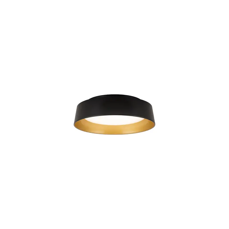 Pl-Lf136B13-Bgd Black And Gold Round Ceiling Light Fixture 1