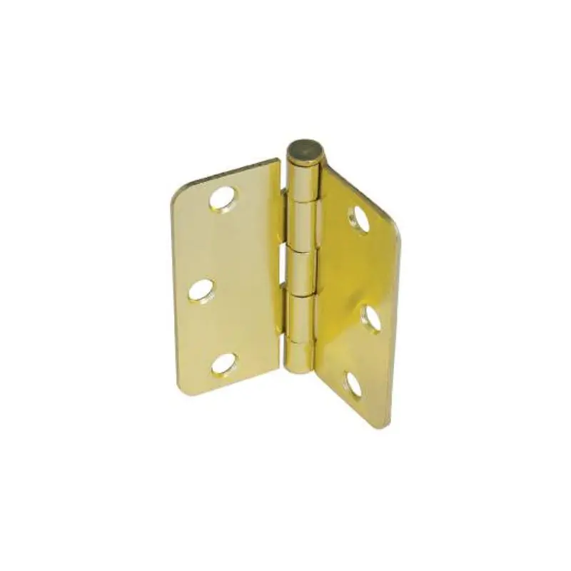 Polished Brass Residential Butt Hinge — 5/8" Radius Corner 1