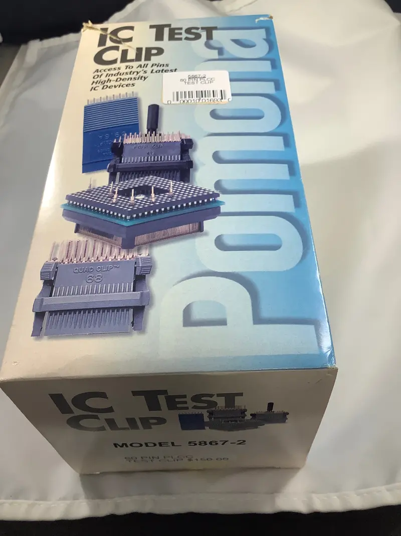 Pomona Eiaj Test Clip For 80-Pin Plastic Ics, 0.65 Mm Pitch, Part No. 5867-2 1