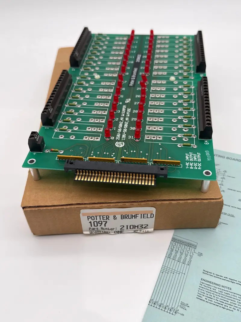 Potter & Brumfield 2Iom32: 32-Channel I/O Mounting Board 1