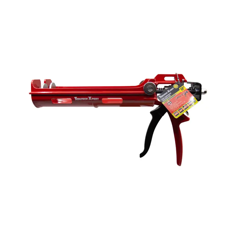 Professional 9-Inch Dual-Drive High-Density Cradle-Style Caulking Gun (Red) 1