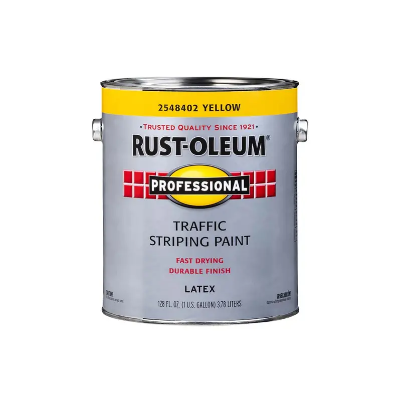 Professional Traffic Stripe Paint In Yellow, 3.78 L 1