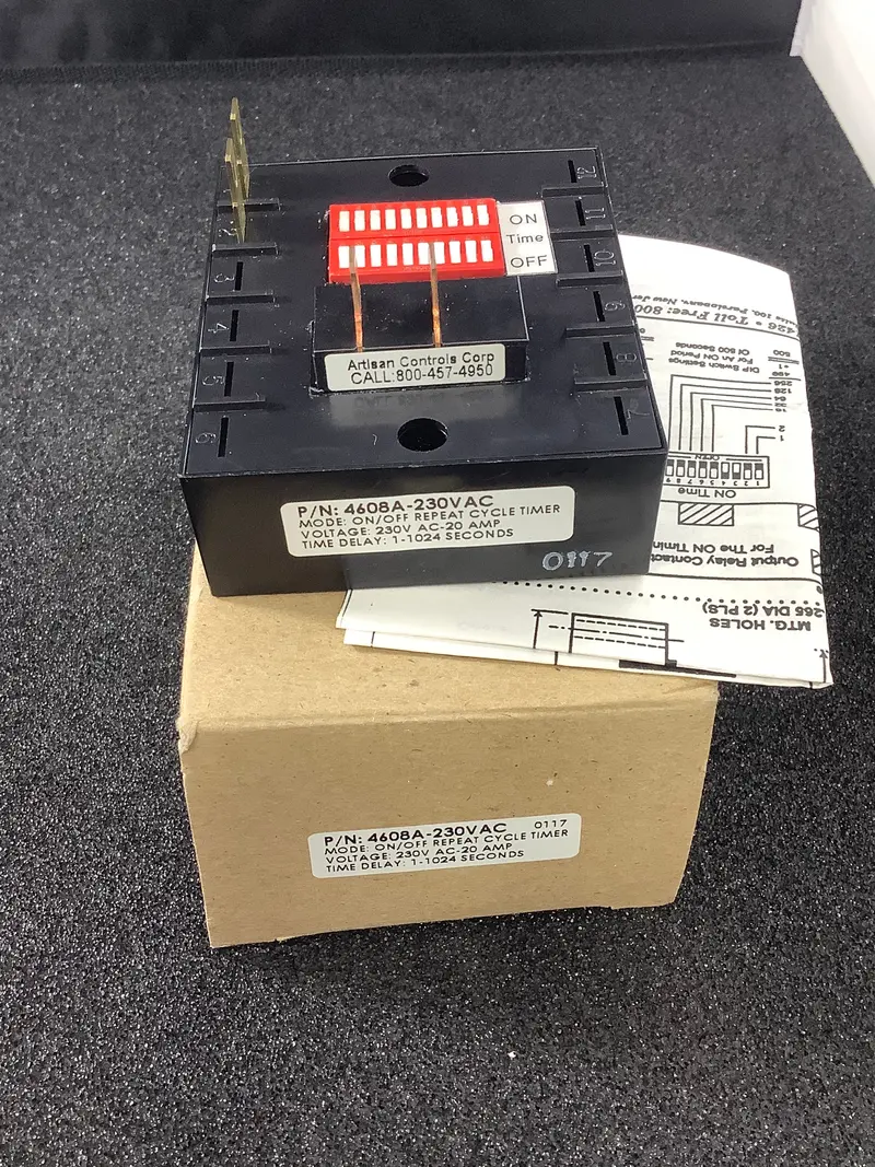 Programmable On/Off Repeat Cycle Timer – 230 Vac Input, Adjustable 1–1024 Second Interval 1