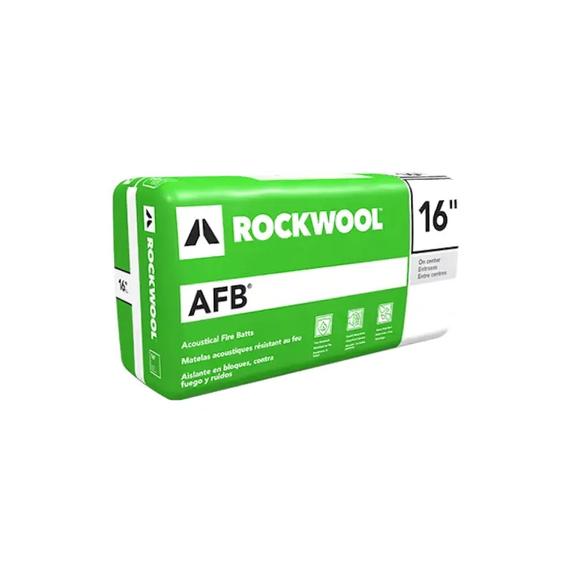 Rockwool Afb® Fire-Rated Acoustic Batt – 6" X 16" X 48", 32 Sq Ft/Bag 1