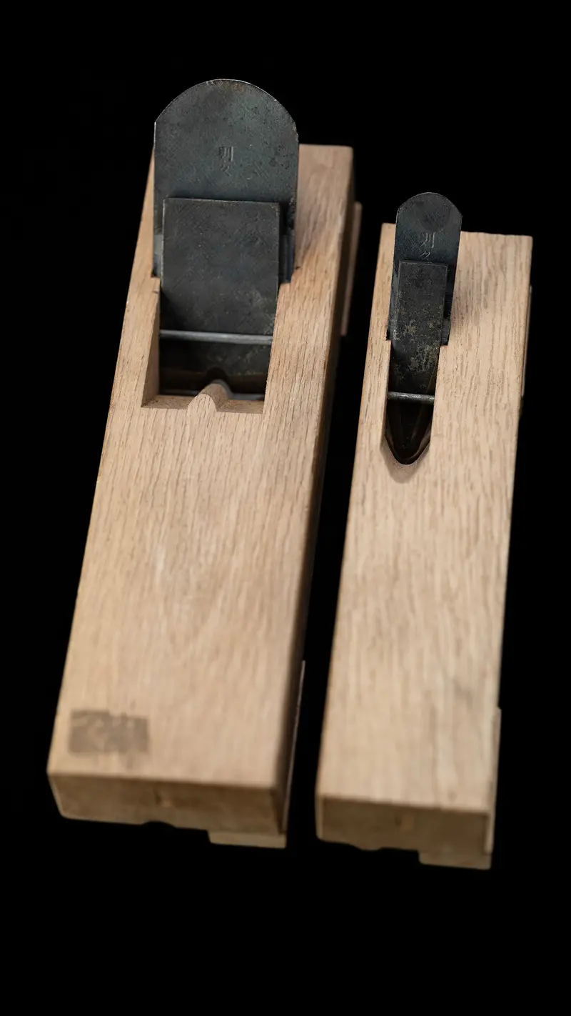 Round-Profile Inro-Men-Tori-Kanna Flange Molding Plane Set By Kinshiro 1