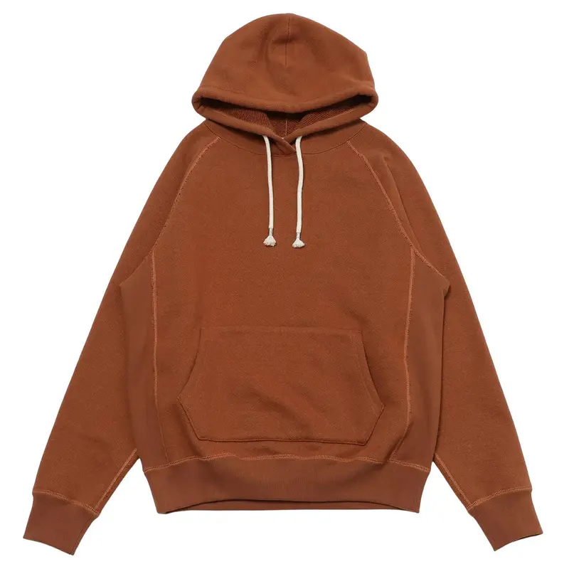 Rust Pullover Hoodie – Double Heavyweight French Terry 1